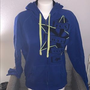 Fox racing zip up hoodie
